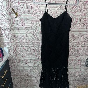 Black Lulus Lace Dress